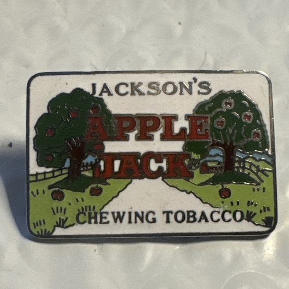 Other - Old Vintage Apple Jack Chewing Tobacco Hat Coat Lapel PIN Charm